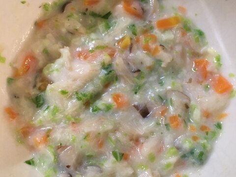 《離乳食後期》白菜と人参とたらのクリーム煮風